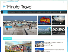 Tablet Screenshot of 1minutetravel.it